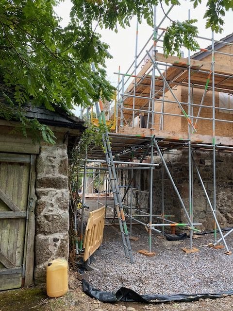 Scaffolding project residential - cladding home