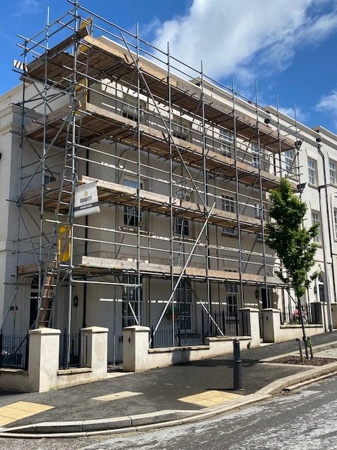 Commercial scaffolding project in Teignmouth