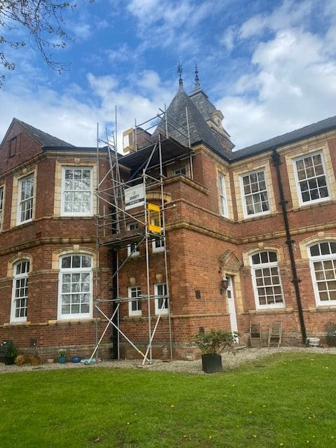 Manor scaffolding project